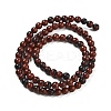 Round Natural Mahogany Obsidian Beads Strands G-N0120-20-4mm-4