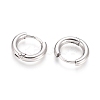 Tarnish Resistant Small Huggie Hoop Earrings for Girl Women X-EJEW-F111B-13mm-PA-2