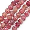 Natural Weathered Agate Bead Strands G-S237-4mm-09-1