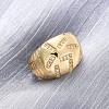 Brass Micro Pave Clear Cubic Zirconia Wide Cuff Rings for Women RJEW-U047-32G-3