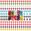 100Pcs 10 Colors Synthetic Turquoise Beads Strands TURQ-AR0001-51-1