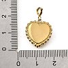 Heart with Star 304 Stainless Steel Rhinestone Pendant Decorations STAS-H202-04G-02-3
