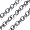 Brass Flat Oval Cable Chains CHC025Y-B-2