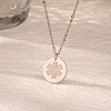 Stylish 304 Stainless Steel Medical Symbol Pendant Necklaces for Women Daily Wear CP2690-1