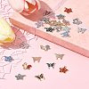 24Pcs 6 Styles Rack Plating Alloy Charms FIND-FS0003-09-10