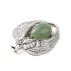 Natural Green Aventurine Teardrop Pendants KK-K331-02P-04-4