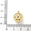Brass Micro Pave Clear Cubic Zirconia Pendants LS-ZIRC-D276-01G-F-3