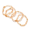 Natural Citrine Bead Stretch Bracelets BJEW-K213-44-1