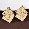 304 Stainless Steel Stud Earrings for Women EJEW-L296-014G-1
