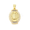 Brass Micro Pave Cubic Zirconia Pendants KK-S510-44G-01-1