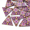 Printed Basswood Pendants WOOD-S045-013C-1