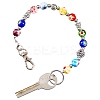 1Pc Glass Keychain HJEW-SC0002-29-7