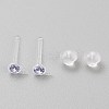 Resin Stud Earring Finding RESI-WH20001-08B-1