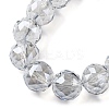 Transparent Electroplate Glass Beads Strands EGLA-N002-34E-F03-3