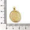 Rack Plating Brass with Cubic Zirconia Pendants KK-Z086-33G-14-3