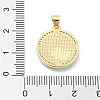 Brass Micro Pave Clear Cubic Zirconia Pendants KK-A221-09G-3