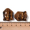 Natural Tiger Eye Carved Pendants G-I361-01B-3