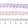 Transparent Painted Glass Beads Strands X-DGLA-A034-T6mm-A05-4