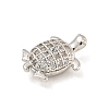 Rack Plating Brass Micro Pave Clear Cubic Zirconia Beads KK-P277-30P-2
