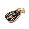 Thanksgiving Day Golden Tone Alloy Enamel Pendants ENAM-M002-01O-G-2