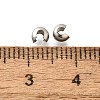 304 Stainless Steel Crimp Beads Covers STAS-P239-34P-03-3