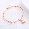 Stainless Steel Charm Bracelets ZH9600-1