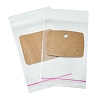 24Pcs 3 Styles Blank Kraft Paper Earring Display Cards CDIS-FS0001-10-2