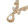 Alloy Rhinestone Hair Chain OHAR-M044-01G-2