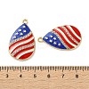 Independence Day Alloy Enamel Pendants ENAM-I069-01G-01-3