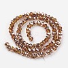 Electroplate Transparent Glass Beads Strands EGLA-A034-T3mm-N07-2
