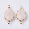 Natural Pink Aventurine Links connectors G-S359-035B-2