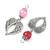 32Pcs 8 Colors Tibetan Style Alloy Pendants FIND-PH0008-69-2