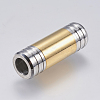 304 Stainless Steel Magnetic Clasps with Glue-in Ends STAS-F139-074G-2