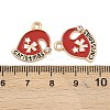 Alloy Enamel Pendants FIND-I065-03A-KGC-3