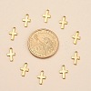 Ion Plating(IP) 304 Stainless Steel Tiny Cross Charms LS-STAS-E104-34G-4
