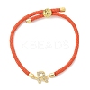 Adjustable Nylon Cord Bracelets LS-BJEW-C096-01G-18-4