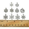 60Pcs 10 Styles Tibetan Style Alloy Pendants FIND-FS0002-21-5