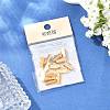 SHEGRACE Brass Ribbon Crimp Ends XGR0061G-60G-6