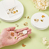 24Pcs 6 Style Zinc Light Gold Alloy Enamel Pendants ENAM-YS0001-05-6