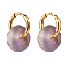 Natural Amethyst Chip Beads Jewelry Set SJEW-JS01223-01-7