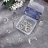 20Pcs 10 Style 201 Stainless Steel Pendants STAS-SC0004-38-7