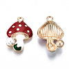 Autumn Theme Eco-Friendly Alloy Enamel Pendants ENAM-Q437-045-NR-2