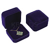 Square Velvet Jewelry Boxes for Pendant CON-WH20013-03B-1