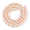 Electroplate Opaque Glass Beads Strands GLAA-T032-P6mm-AB09-3