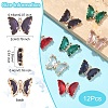 12Pcs 6 Colors Glass Pendants GLAA-YW0004-62-2