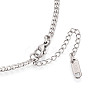 3MM 304 Stainless Steel Curb Chain Necklaces NJEW-N059-01P-2