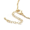 304 Stainless Steel Cross with Flower Pendant Necklaces for Women NJEW-A020-03F-G-3
