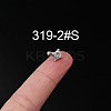 316L Surgical Stainless Steel Clear Cubic Zirconia Cartilage Earrings WG107EC-02-1