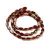 Electroplate Opaque Color Glass Beads Strands EGLA-Q127-A01-02G-2
