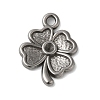 Non-Tarnish 304 Stainless Steel Pendant Rhinestone Settings STAS-N103-61P-1